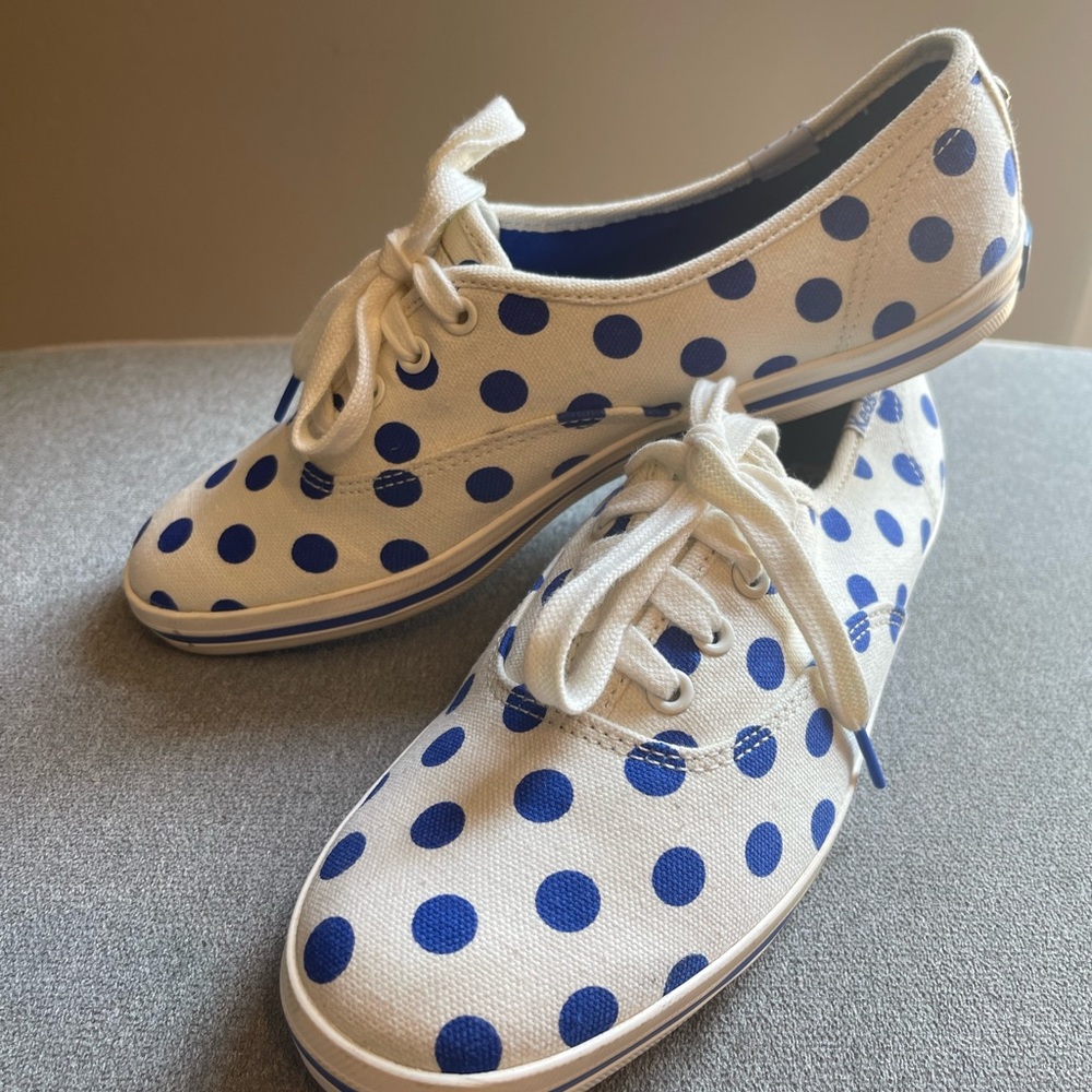 Kate Spade Blue Polka Dot Keds